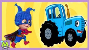 Маша и Медведь против Синего Трактора.Игры Догонялки на Ферме.Попробуй Догони.Мультик Игра