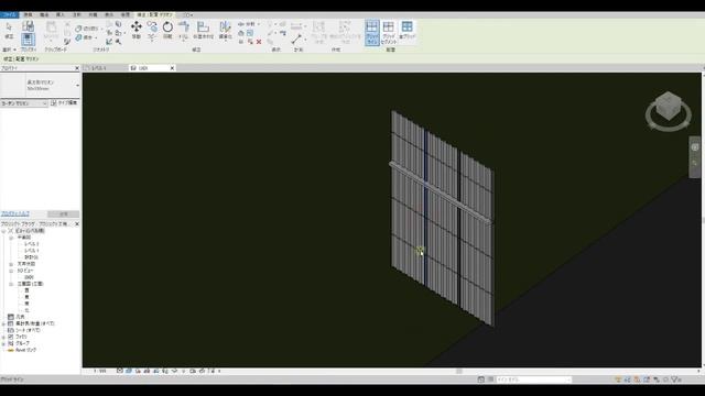 RevitLT2【展望：設計図まで】#57 角波をカーテンウォールで作成すると、マリオンが設置できます。 смотреть онлайн