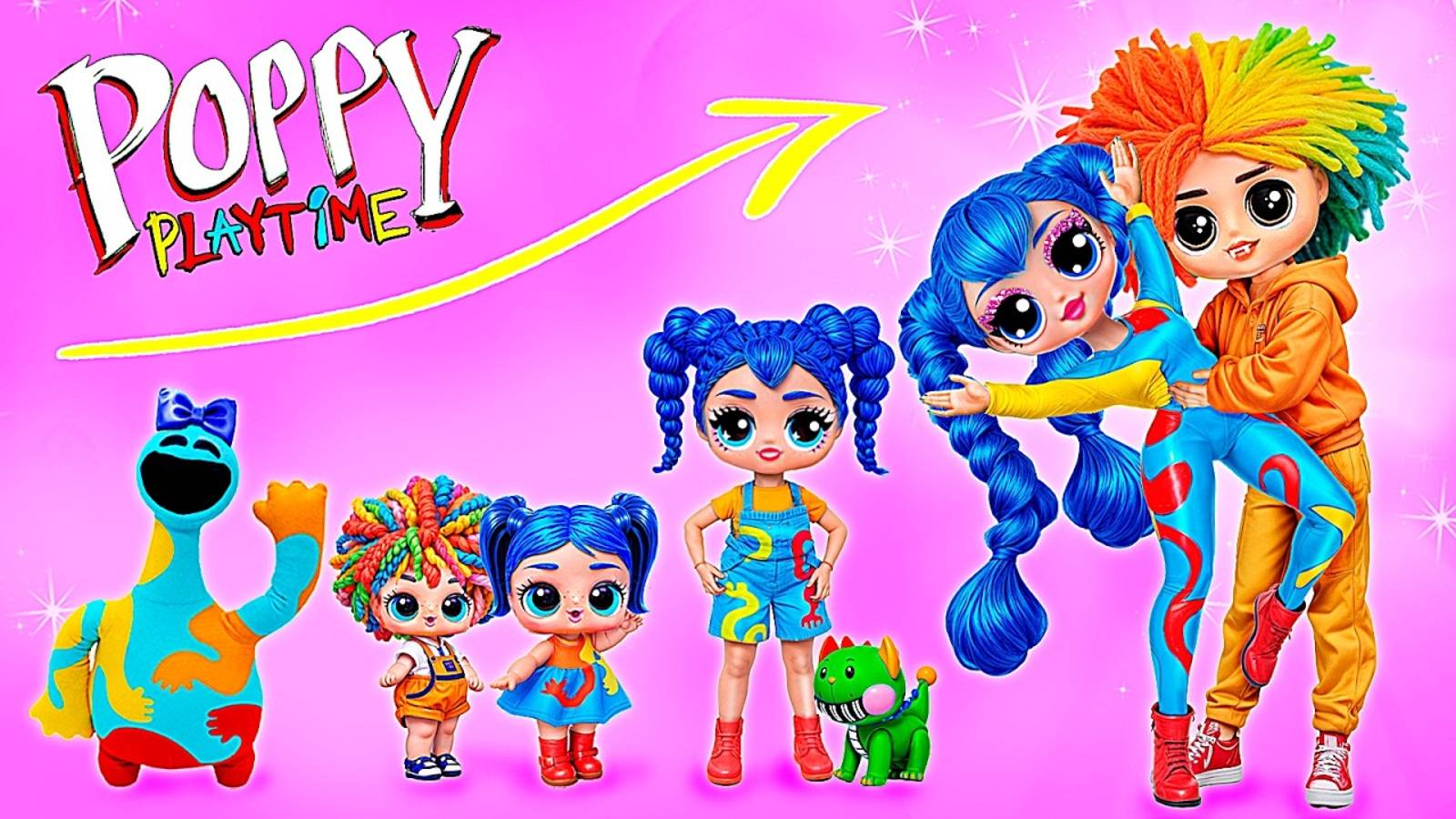 ДОУИ Тестоман и ЯРНАБИ Растут! Poppy Playtime Chapter 4: Поделки для кукол лол смотреть онлайн