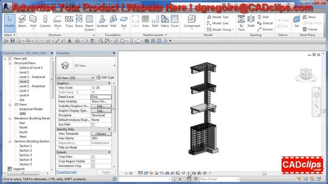 REVIT - Structure Section Box and Concrete Rebar - CADclips смотреть онлайн