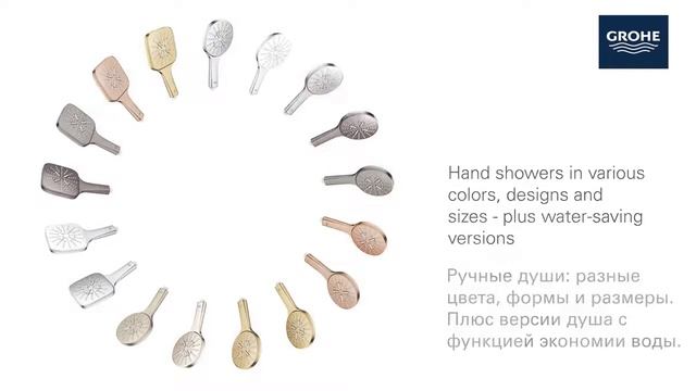 Коллекция ручных душей, душевых наборов и гарнитуров GROHE RAINSHOWER SMARTACTIVE смотреть онлайн