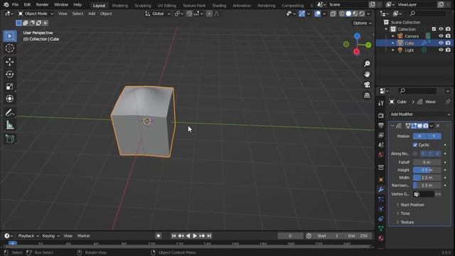 How to Bake Modifier Animation in Blender / 1. Wave Modifier Animation to Shape Keys! смотреть онлайн