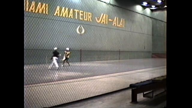 Vintage amateur jai alai at NMB fronton 1988 or '89 смотреть онлайн
