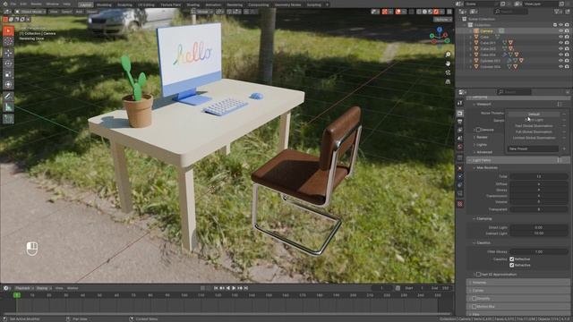 Lesson 9. Lighting. Environment. Rendering. Working with Camera in Blender for complete beginners смотреть онлайн