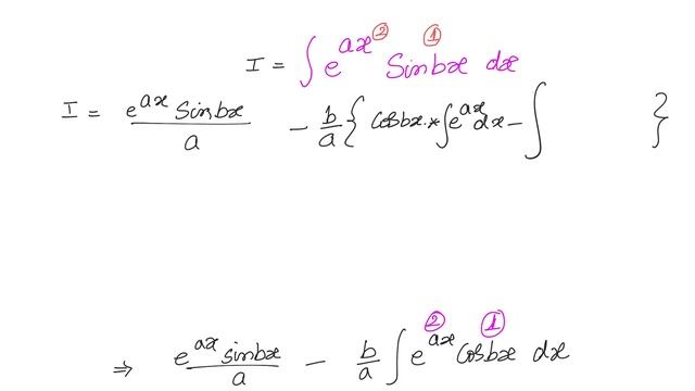 Calculus - Indefinite Integration : Integration by parts example - Integral of e^ ax Sin bx смотреть онлайн