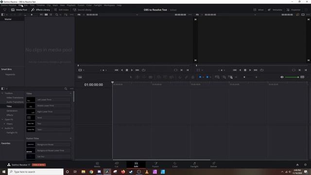 OBS Video Recording to DaVinci Resolve Settings Tutorial смотреть онлайн