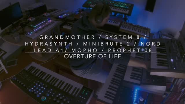 Overture of Life with Grandmother Hydrasynth System 8 Minibrute 2 Prophet 08 Nord A1 смотреть онлайн