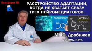 Расстройство адаптации, когда не хватает сразу трех нейромедиаторов.