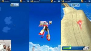 Sonic Dash - Lego Sonic vs Lunar blaze vs Infinite  - All Characters Unlocked - Gameplay