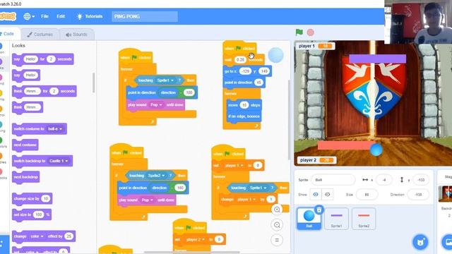 Ping Pong Ball Game on PC| Scratch| Computer Game with codes смотреть онлайн