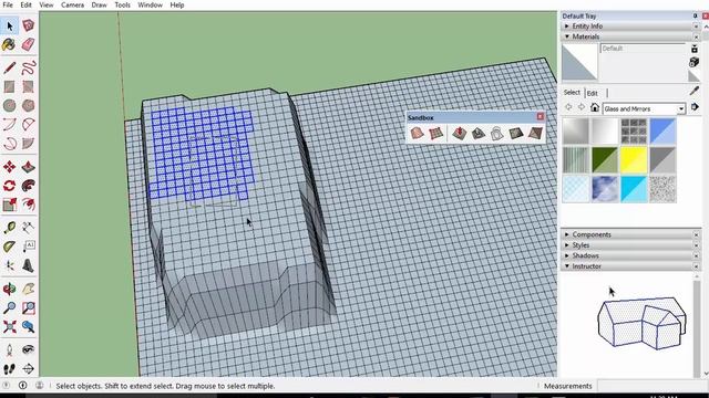 Sandbox Tool - How to make mountain and lake - 3D modelling with sketchup смотреть онлайн