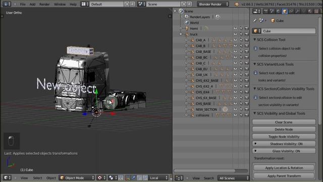 Blender2SCS Tut - #8 Add & manage section in model смотреть онлайн