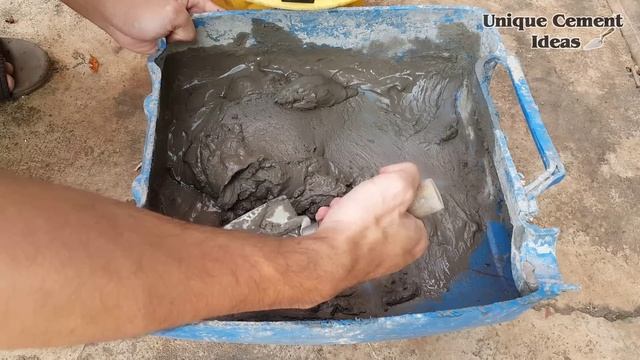 Recycle Plastic Basket + Cement + Clothes To Casting Cement Fish Tank | Unique Cement Ideas смотреть онлайн