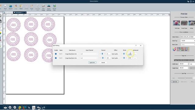 УФ-ДТФ урок 3 настройка лака и подложки