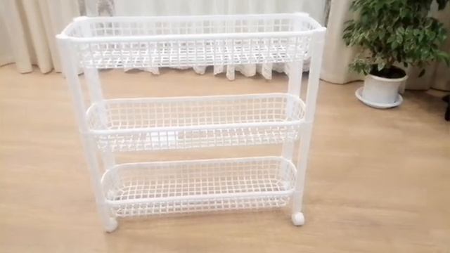 Собираем полку на колёсах 3 секции(IDEA) для ванной или кухни из магазина ЧИЖИК. смотреть онлайн