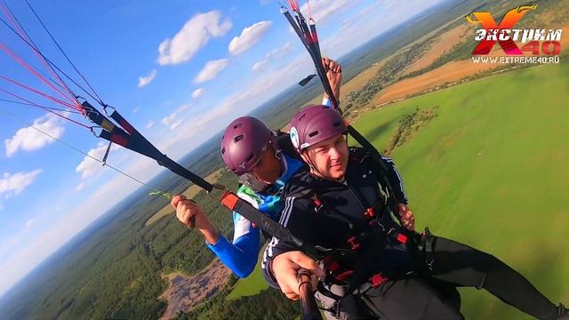 Полет на параплане в Калуге - Примаков Евгений смотреть онлайн