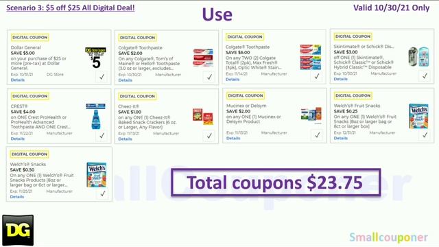 Dollar General $5 off $25 Scenarios 10/30/21! New Deals! Easy! All Digital Deals! смотреть онлайн