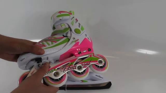 Роликовые коньки Universal Set Combo girl смотреть онлайн