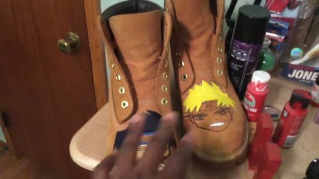 CUSTOM NARUTO AND SASUKE TIMBERLANDS! PART 1! смотреть онлайн