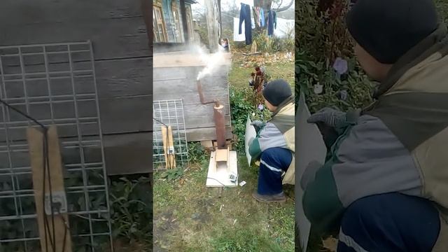 Дыма генератор простейший без сварки часть-2 проверка смотреть онлайн