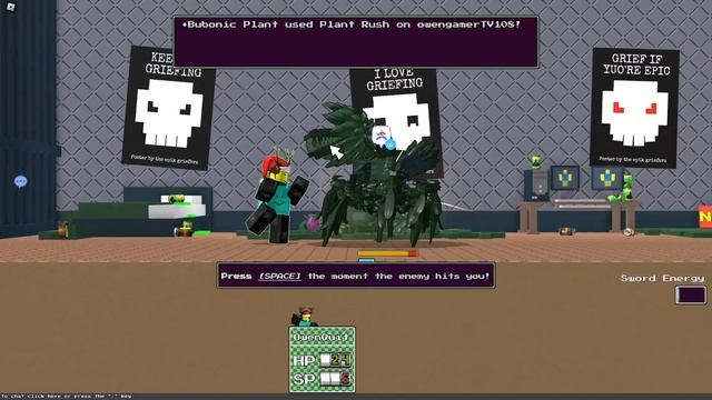 Roblox - Block Tales - Griefer & Bubonic Plant Boss Fight смотреть онлайн
