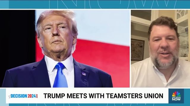 Trump meets with Teamsters Union seeking their 2024 endorsement смотреть онлайн