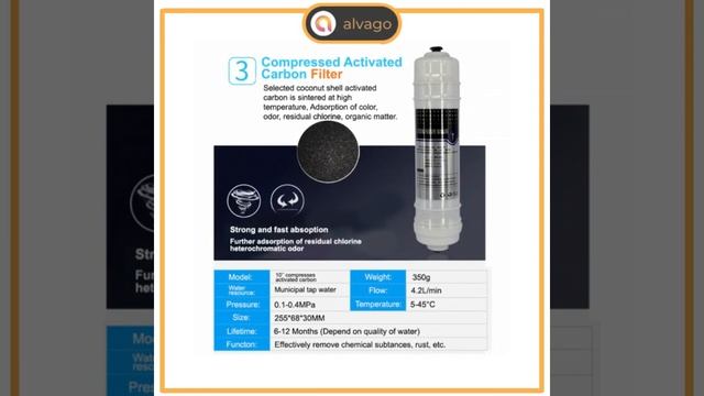 Alvago 5 Stage Water Filter Indoor Alkaline Water Purifier Water Filter Cartridge Water Dispenser смотреть онлайн