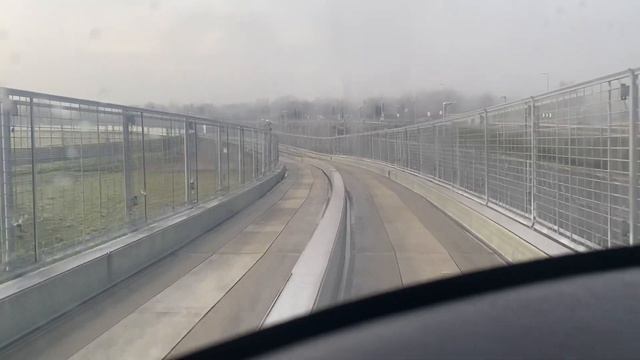 Foggy Ride On The Heathrow Pod, Station B To Terminal 5 (At Reduced Speed)