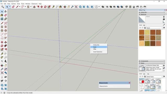 Sketchup How To Erase Tape Measure Marks смотреть онлайн