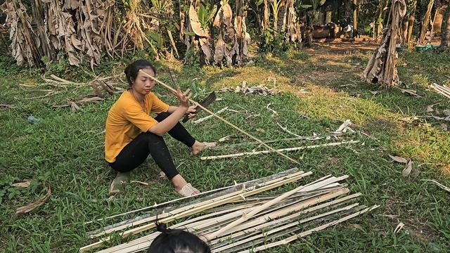 Single Mother, Harvesting Pumpkins To Sell At The Market, Finishing Bamboo Floors, Cooking