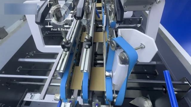 Фальцевально-склеивающая машина. Склейка обечайки смотреть онлайн