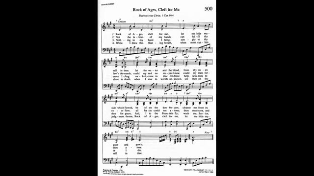 500. Rock of Ages, Cleft for Me (New City Fellowship Tune), Trinity Hymnal смотреть онлайн