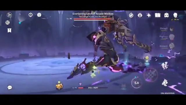 My xiao Vs Scara boss ✨ i can't dodge so yeah I bring zhongli смотреть онлайн