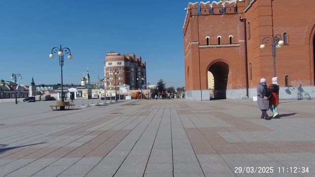 Бульвар Чавайна и Победы в Йошкар-Ола март 2025 смотреть онлайн