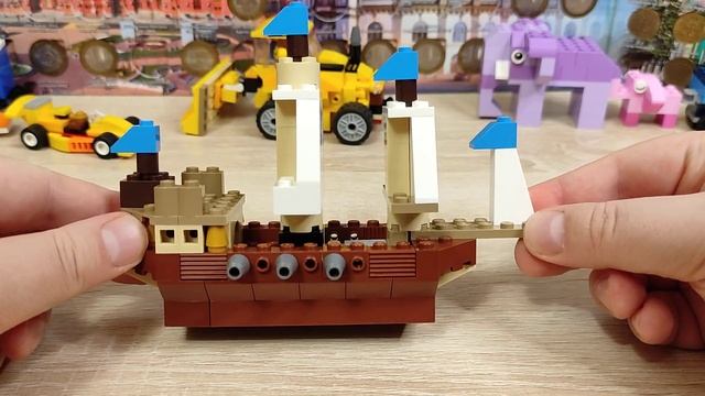 Обзор самоделки из ЛЕГО - Парусный фрегат 17 века смотреть онлайн
