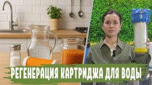 Регенерация картриджа с ИОНООБМЕННОЙ СМОЛОЙ в домашних условиях, промывка умягчающего фильтра