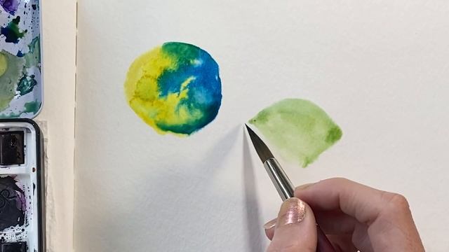 Wet in Wet: Watercolor Technique for Beginners ♥ STEP by STEP Art Tutorial смотреть онлайн