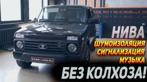 Нива- шумоизоляция , сигнализация , музыка. Без колхоза!