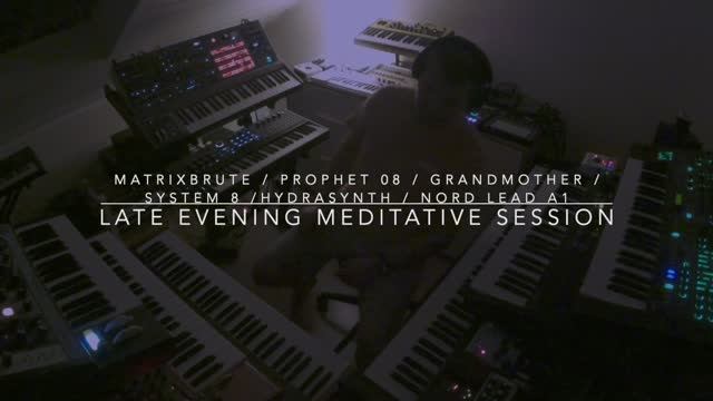 Late Evening Meditative Session.... ( Matrixbrute, Prophet 08, System 8, Grandmother, Hydrasynth )