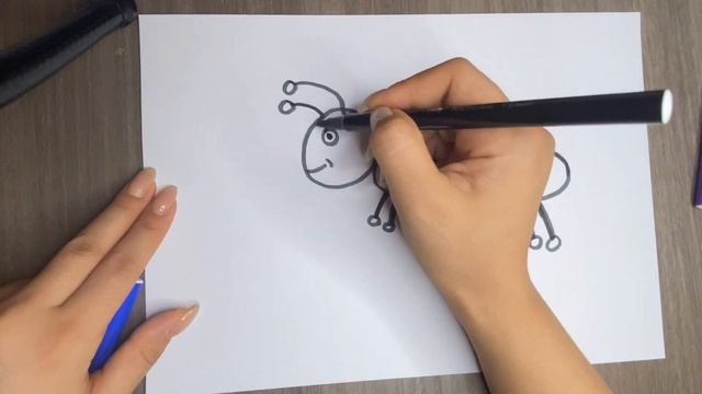 draw for childant | рисуем для ребенок муравей | बच्चे के लिए ड्राचींटी смотреть онлайн