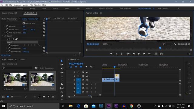 Tutorial Edit Video Landing di Adobe premiere Pro смотреть онлайн