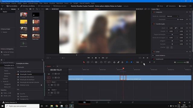 Davinci Resolve Fusion Tutorial - Como Salvar edições feitas no Fusion (Presets) смотреть онлайн