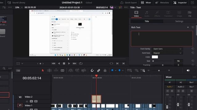 How To Add Text | Titles In Davinci Resolve Fast | Font | Position | Colors | Effects | Stroke смотреть онлайн