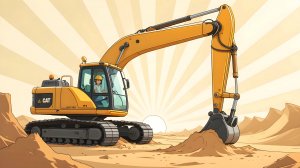 Песенка про ЭКСКАВАТОР для малышей | Песенка про машинки | Мультики про машинки