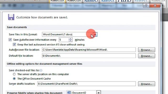 How to save by default as doc in Word 2007 & 2010 Step By Step Tutorial смотреть онлайн