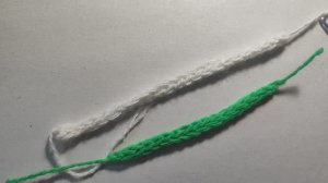 Простой шнур крючком.