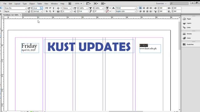 Newspaper Master Page Layout Designing (Adobe InDesign) смотреть онлайн