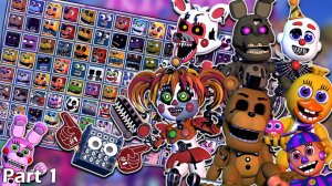 ULTIMATE FNAF WORLD! Первая часть создания игры! Персонажи, способности и Меню выбора!
