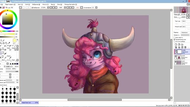 "Как настоящий як" - SpeedPaint SAI (mlp) смотреть онлайн