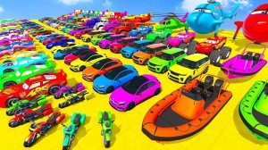 Машинки летают и прыгают! Развивающие мультики Машины помощники. Мультфильмы про машинки